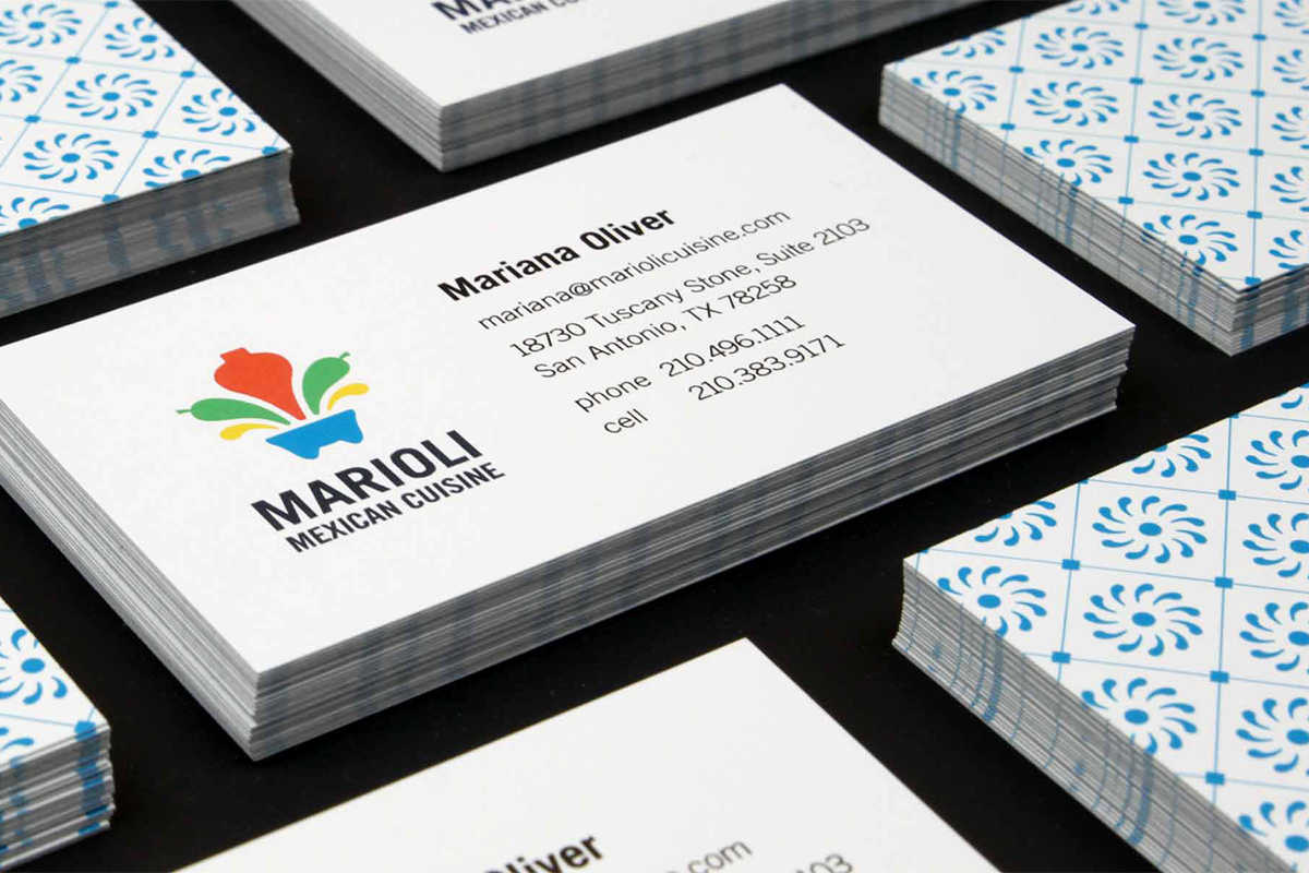 Marioli’s business cards