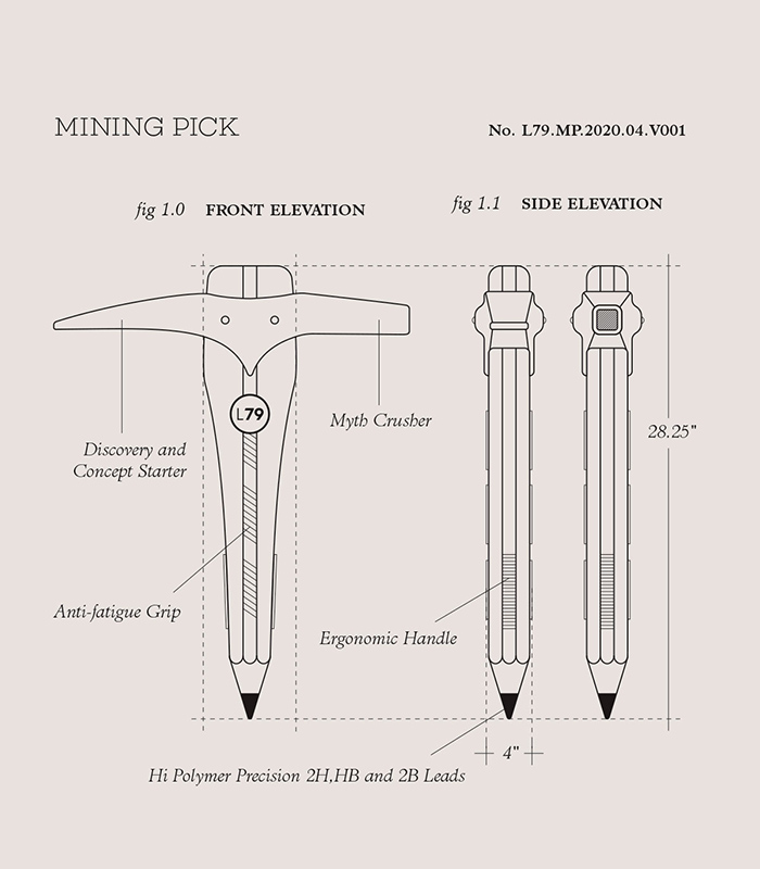 Legacy79 MIner’s Journal hat illustration